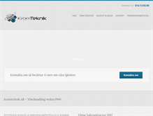 Tablet Screenshot of kromteknik.se